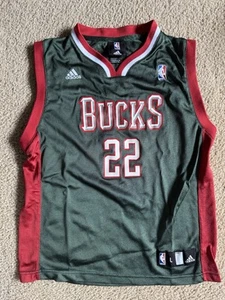 Adidas Milwaukee Bucks Trikot Jugend Größe L grün rot rot - Bild 1 von 5