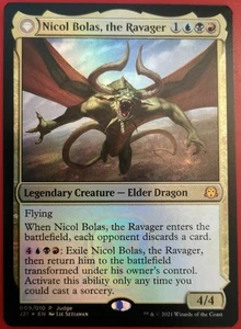 Mtg Judge Promo Version Nicol Bolas, The Ravager Foil - Picture 1 of 2
