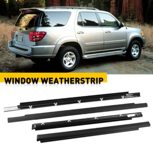 For Toyota Sequoia 2001-2007 Rubber Outside Window Weatherstrip Seal Belt Trim - Picture 1 of 17