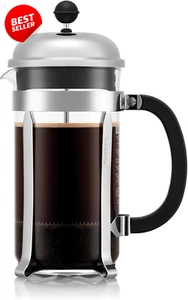 Coffee Maker Chambord French Press, 1.0 Litre, 1928-16,Silver - Picture 1 of 12