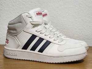 Adidas Red White + Blue High-Top Court Sneakers Size 5.5 Youth/Boys EUC 🎯 - Picture 1 of 16