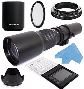 500 mm/1000 mm Teleobjektiv für Nikon D5100 D810 D90 D600 D7100 D3100 D3200 DF - Bild 1 von 5