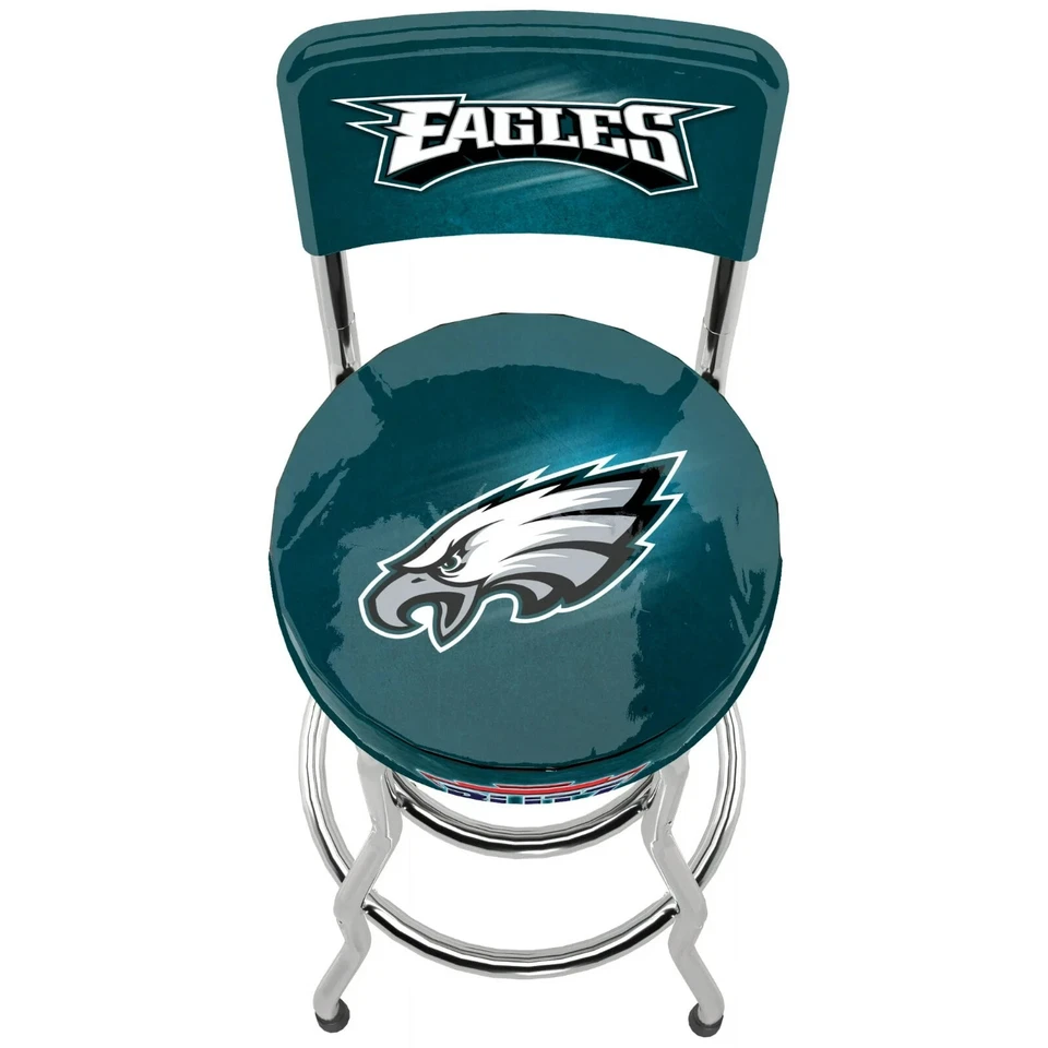 Philadelphia Eagles NFL Blitz High Back Adjustable Swivel Stool, Arcade1Up - Image 1 of 2