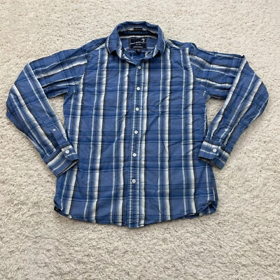 Duck Head Jeans Shirt Mens Medium Blue Striped Athletic Fit Fly Fishing Hunting - Image 1 of 4