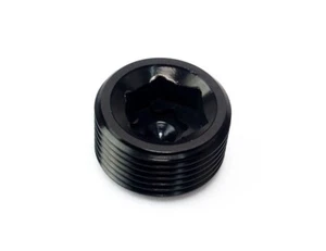 3/8 NPT Hex Allen Key BLACK BLANKING PLUG BLOCKER Male Fuel Oil Adapter - Imagen 1 de 5