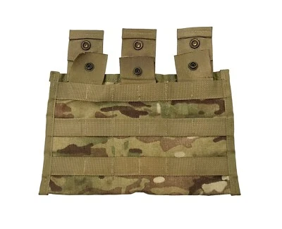 USGI Military Multicam OCP MOLLE Triple Magazine Pouch 3 Mag Tactical VGC - Image 1 of 2