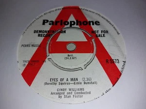 CINDY WILLIAMS * EYES OF A MAN * 7" DEMO SINGLE PARLOPHONE R 5573 ( 1967 ) VG - Picture 1 of 2