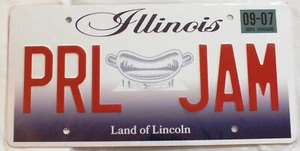 Pearl Jam Chicago License Plate 9/7/2023 Tour Eddie Vedder Hot Dog Bean - Picture 1 of 1