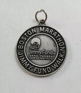 Vintage Boston Marathon Jimmy Fund Walk Zinnmedaille - Bild 1 von 2