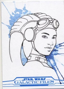 Tarjeta de boceto 2017 Star Wars Galactic Files Reborn Croft Hera Syndulla - Imagen 1 de 1