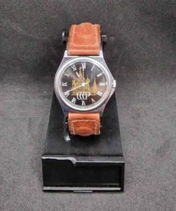 Vintage USSR Wristwatch Luch Quartz rare dial Church cal. L 2356  Soviet - Picture 1 of 10