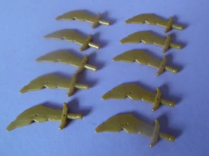 Lego Figuren: 10 Krummsäbel Ork Schwerter, Neuware - Bild 1 von 1