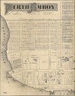 Perth Amboy NJ 1876 Detailed Street Maps with Homeowners Names Shown
