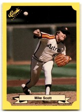 1987 CLASSIC UPDATE YELLOW/GREEN BACKS MIKE SCOTT HOUSTON ASTROS #123