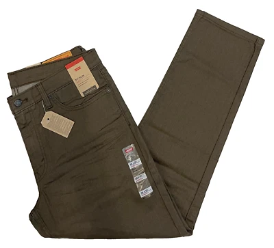 Pantalones de mezclilla elásticos ajustados Levis 511 para hombre 36X30 caqui oliva (marrón) Foto 1 de 4