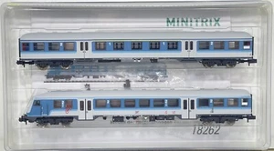 Minitrix N 18262 Nahverkehrswagen-Set "Blaulinge" GfF Ep.IV NEU & OVP - Picture 1 of 11