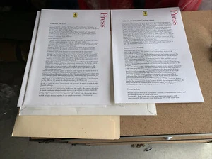 Ferrari turin press kit rare 1996 932/96 - Bild 1 von 4