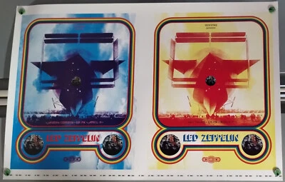 Led ZePPeLin SaLt PaLace AriZona CoLiseum Stadium Vintage 2nd Print PoSter PrOOf - Image 1 of 4