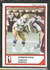 1984 Jogo CFL #77 VERNON PAHL Panthers UPEI Winnipeg BLUE BOMBERS