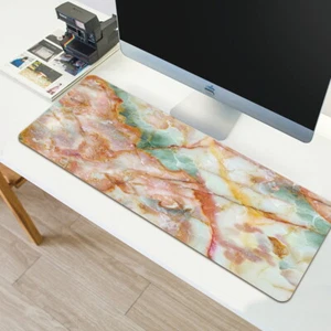 UK Large Gaming Mouse Mat Pad Leather Wireless USB Laptop Support Desk Computer - Picture 1 of 40