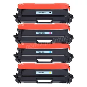 1 Satz BK/C/M/Y Toner mit Chip für Brother TN810 HL-L9410CDN und HL-L9430CDN - Bild 1 von 5