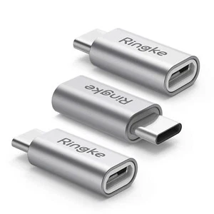 Ringke Micro USB to Type C Port Adapter Aluminum Converter for Data Sync Charger - Picture 1 of 29