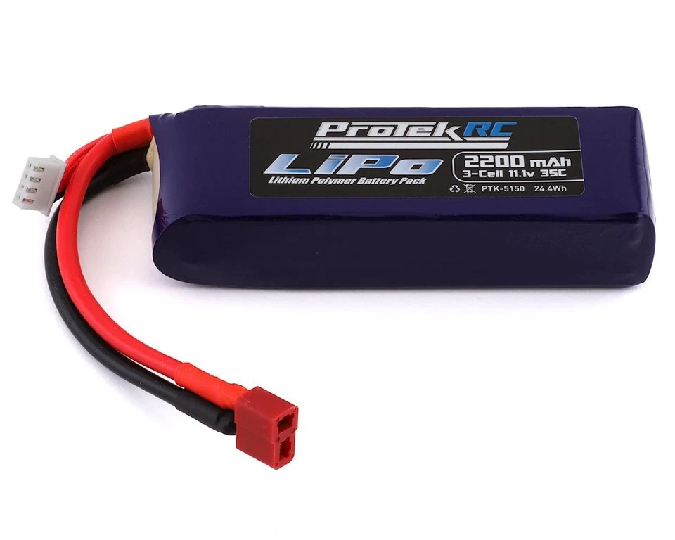 ProTek RC Supreme Power LiPo Akku 3S 11.1V 2200mAh 35C mit T-Stecker für  ... - Bild 1 von 1