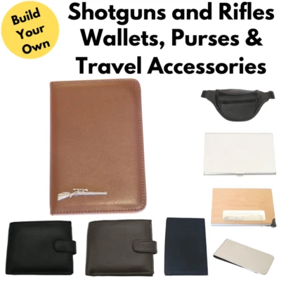 Shotguns and Rifles Wallets Card Holders & Custom Leather Travel Goods - Image 1 of 3