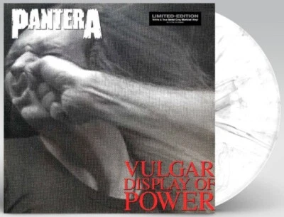 Pantera - Vulgar Display Of Power Limited White &  Gray Vinyl New MINT UK stock - Image 1 of 4