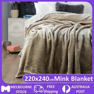 Acrylic Throw Blanket Soft Warm Skin Friendly Mink Blanket For Bedroom Sofa AU - Picture 1 of 4
