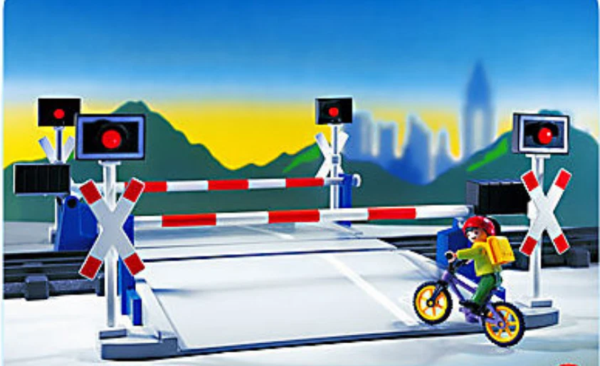 Playmobil -- Pièce de rechange -- Passage a niveau 4383 - - Photo 1/1