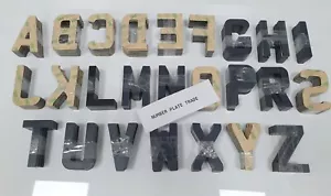 4D 3mm Gloss Black Laser cut 3M letters Digits for Number Plates 3m | Bulk x350 - Picture 1 of 21