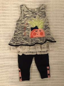 Miniville Baby Girl Outfit 0-3 Months Pineapple - Picture 1 of 2