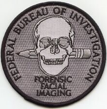 FBI FORENSIC FACIAL IMAGING subdued gray POLICE PATCH