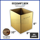25 10X8x6 Ecoswift Cardboard Packing Moving Shipping Boxes Corrugated Box Carton