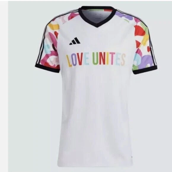 Camiseta deportiva de fútbol americano Adidas Pride prepartido nueva con etiquetas (talla grande) 1X Foto 1 de 4