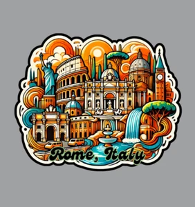 Imán nevera Roma Italia - Imagen 1 de 5