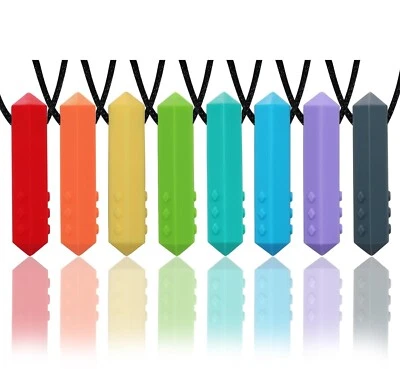 Chew Necklaces For Sensory Kids, 8 Pack Chewy Necklace Sensory Boys And Girls - Image 1 of 4