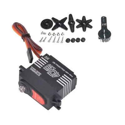 25T Arm High Torque 40kg Metal Steering Gear Digital Servo For 1/8 1/10 RC Car - Image 1 of 4