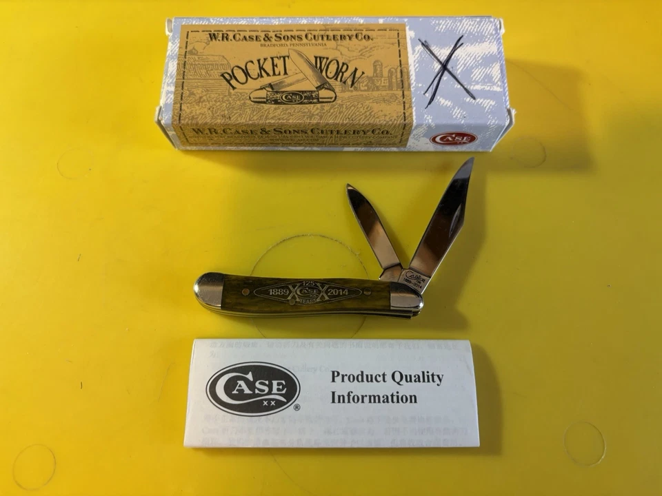 Case XX 6220 SS Peanut Knife Pocket Worn Old Red 2 Blades 125th ANNIVERSARY RARE - Image 1 of 4