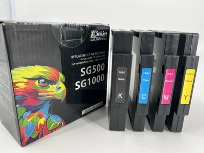 4 pk of Sublimation Ink - XCinkjet Compatible for Sawgrass SG500 SG1000 - CMYK - Image 1 of 4