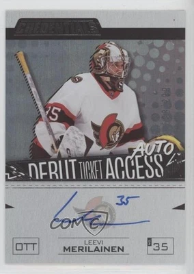2023-24 Credentials Debut Ticket Access /299 Leevi Merilainen Rookie Auto RC - Image 1 of 3