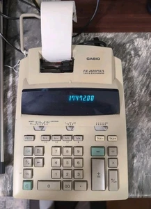 Casio FR-2650 Plus Tax & Exchange Desktop Printing Calculator - Picture 1 of 3