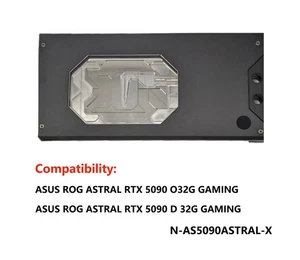 Granzon GPU Water Block For ASUS ROG ASTRAL RTX 5090 O32G GAMING - Picture 1 of 8