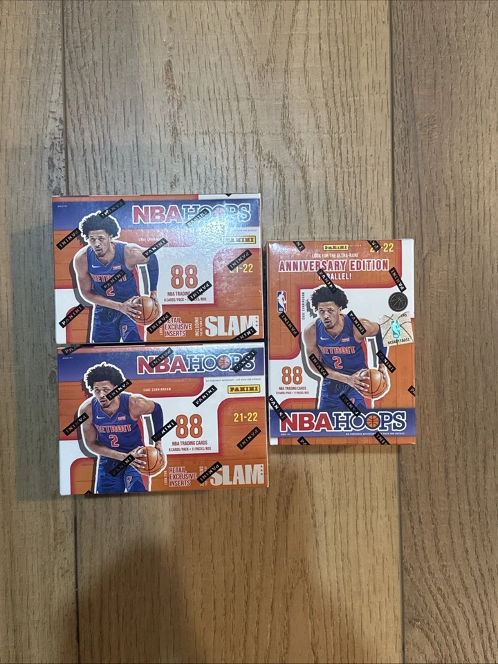 Panini Factory Sealed 21-22 NBA Hoops Blaster Box Anniversary Edition - Image 1 of 1