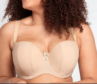 SUJETADOR MULTICAPA CURVY KATE LUXE SIN TIRANTES MARCA 40J Beige Foto 1 de 4