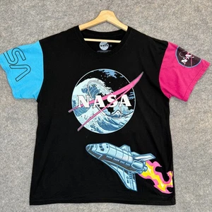 NASA Shuttle Launch Space Shirt Mens 2XL Colorblock Graphic Rare Tee Spaceship - Picture 1 of 9