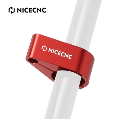 Abrazadera de cable de línea de freno de brazos en A de 19 mm/25 mm para Yamaha YFZ450R / RSE 2009-2023 roja Foto 1 de 4