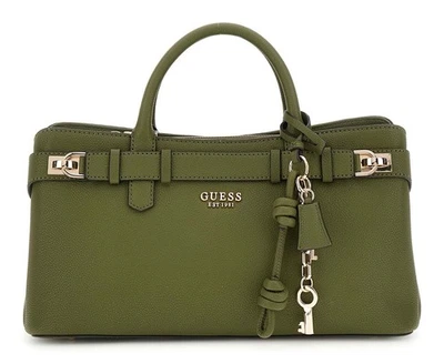GUESS Gregoria Girlfriend Satchel Handtasche Umhängetasche Tasche Olive olivgrün - Bild 1 von 3