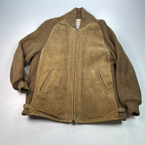 Chaqueta de bombardero vintage California Sportswear gamuza cuero faraón para hombre 44 años 60 - Imagen 1 de 8